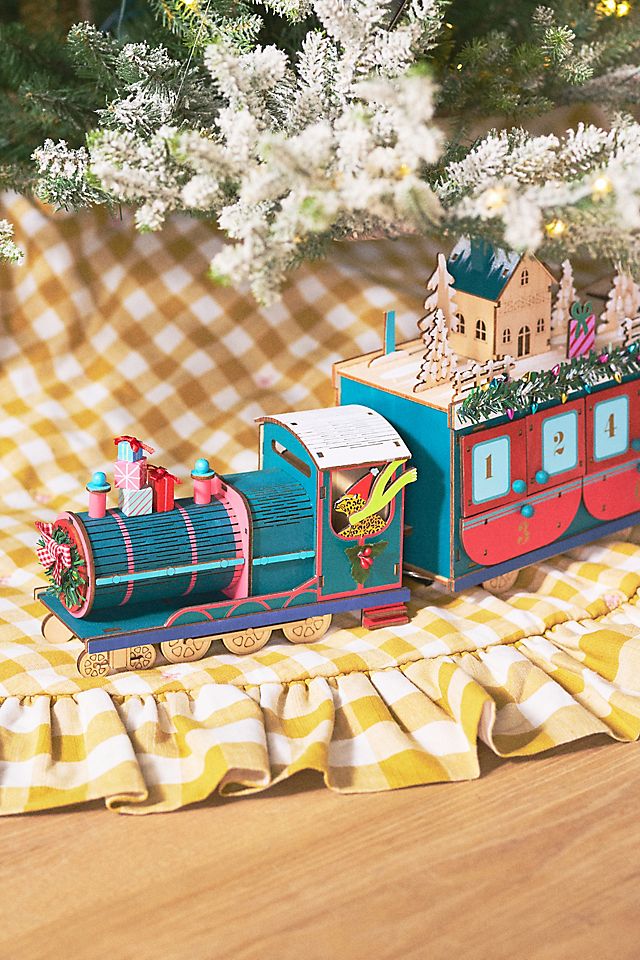 Light Up Wooden Train Advent Calendar AnthroLiving Light Up Wooden Train Advent Calendar AnthroLiving