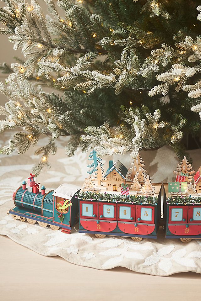 Light Up Wooden Train Advent Calendar AnthroLiving Light Up Wooden Train Advent Calendar AnthroLiving