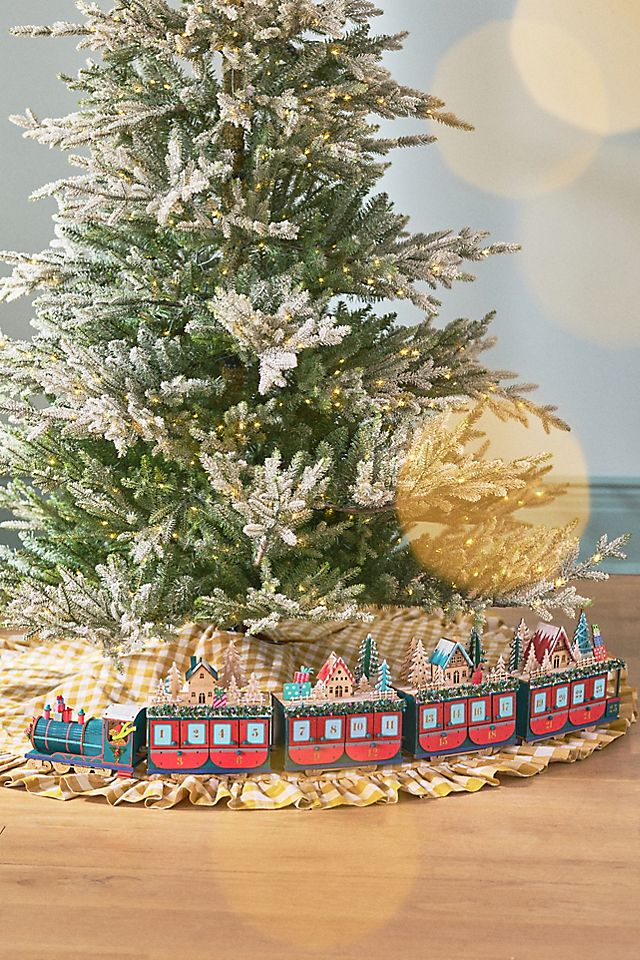 Light Up Wooden Train Advent Calendar AnthroLiving Light Up Wooden Train Advent Calendar AnthroLiving