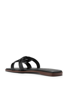 Sandales Cole Haan Ansley Slide En Jute Noir - Taille 6B (US) Neuves En Boîte