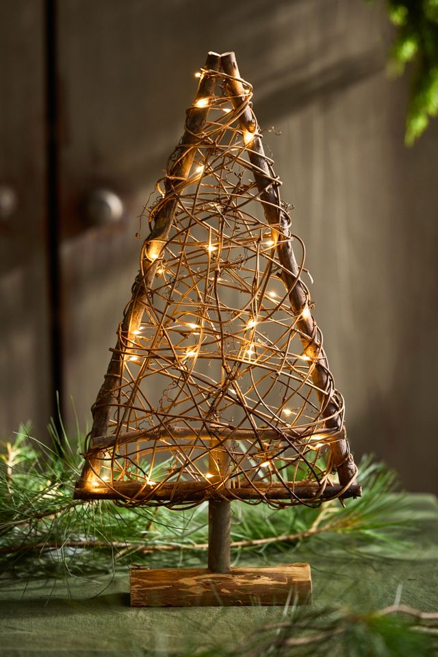 Illuminated LED Vine Tabletop Tree | AnthroLiving