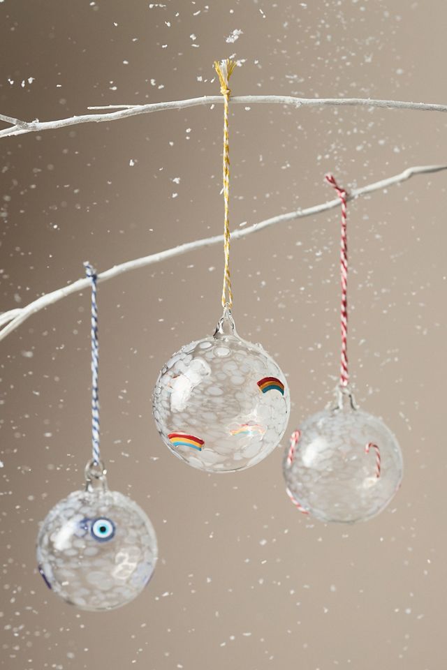 Pressed Bead Icon Glass Ornament  #3