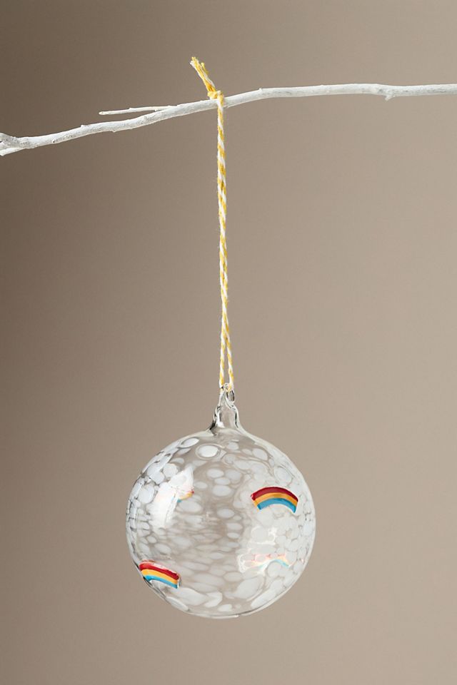 Pressed Bead Icon Glass Ornament  #1