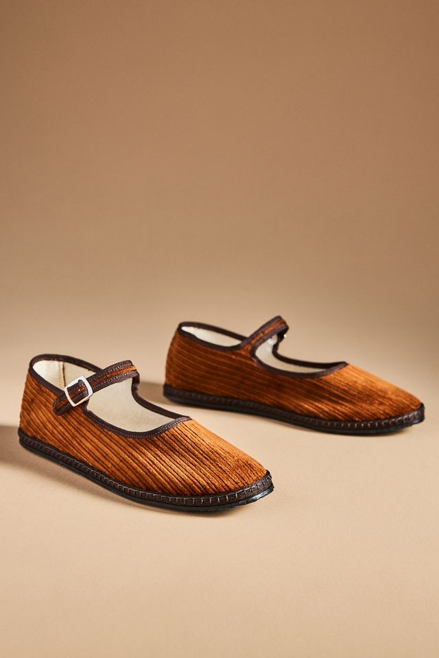 ViBi VENEZiA Corduroy Mary Jane Flats #1