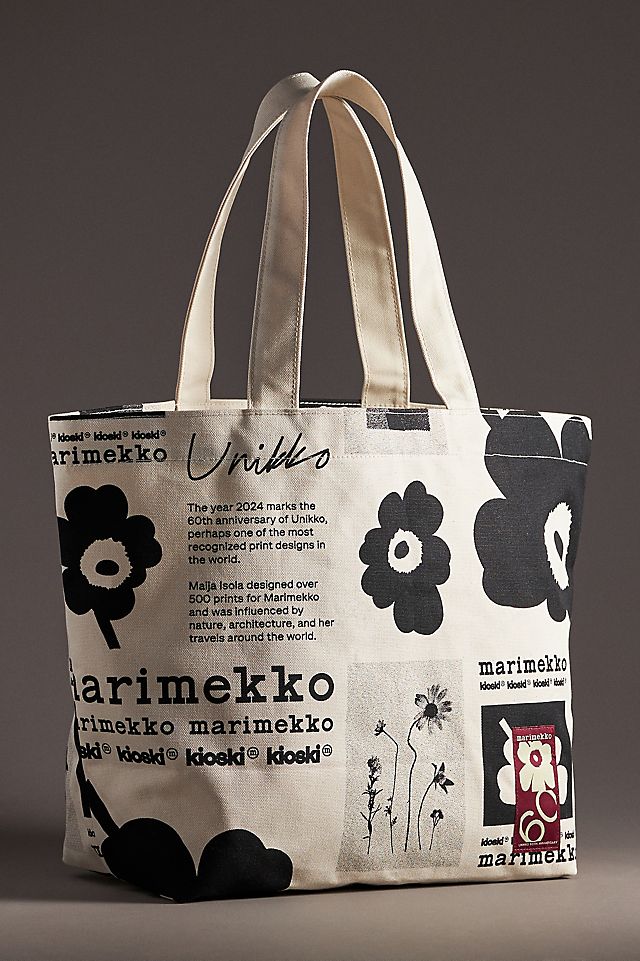 Marimekko Kioski Haavi Unikko Tribute Canvas Tote Marimekko Kioski Haavi Unikko Tribute Canvas Tote