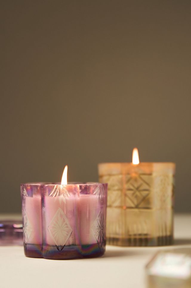 Luna Woody Violet Cypress Glass Jar Candle #1