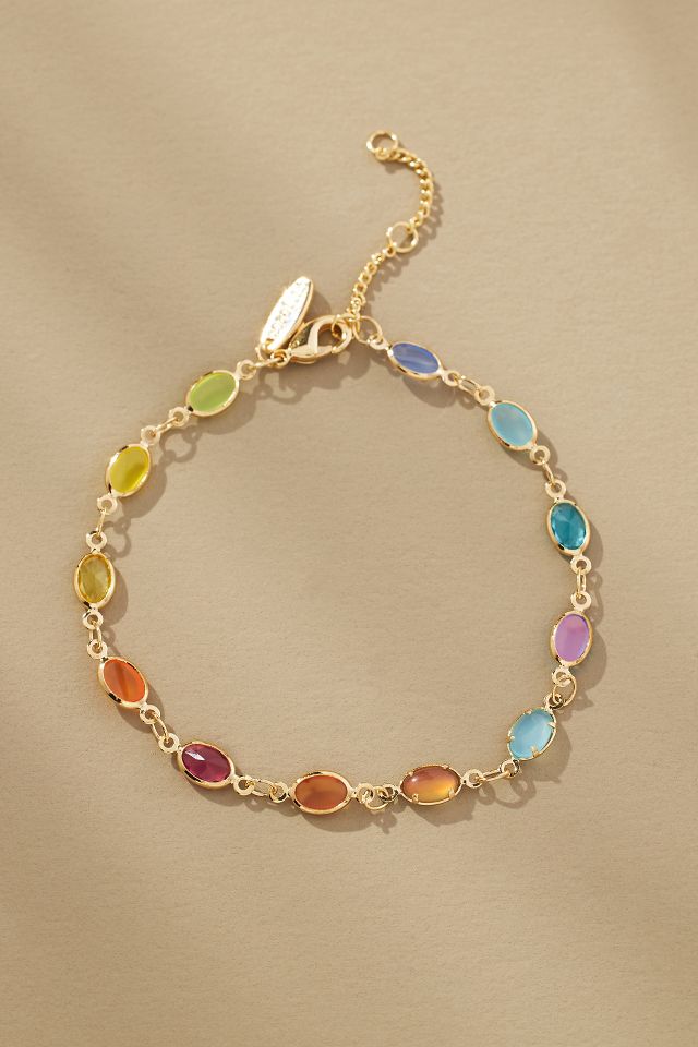 Infinity Glass Stone Bracelet | Anthropologie