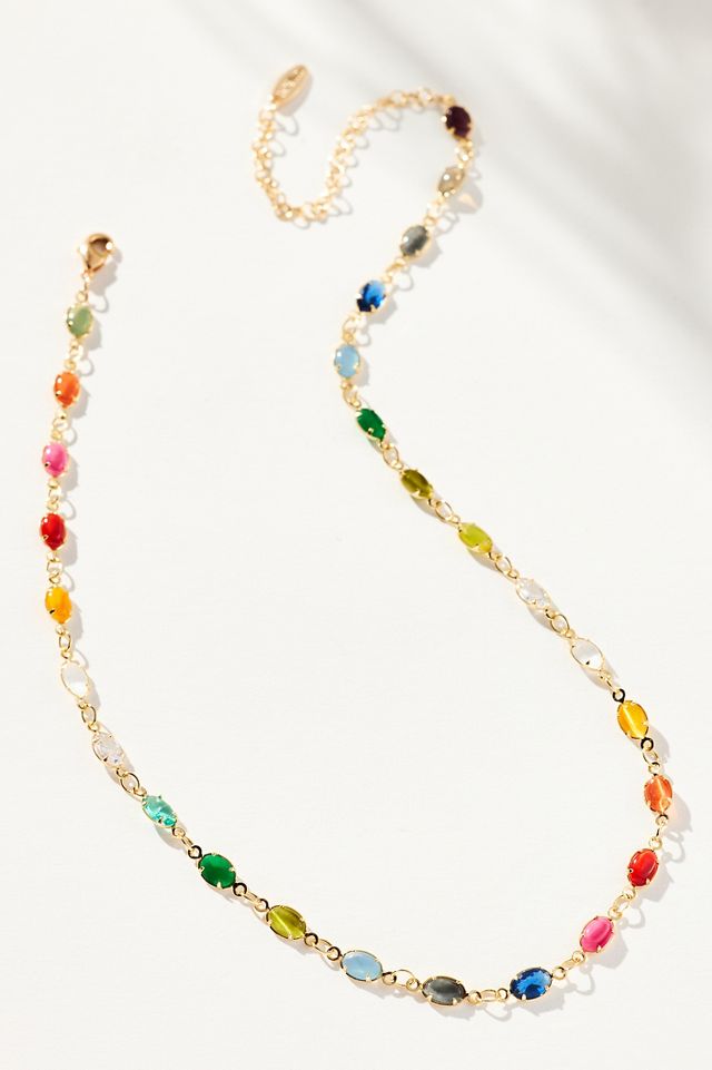 ANTHROPOLOGY 2024 BEADED GLASS NECKLACE