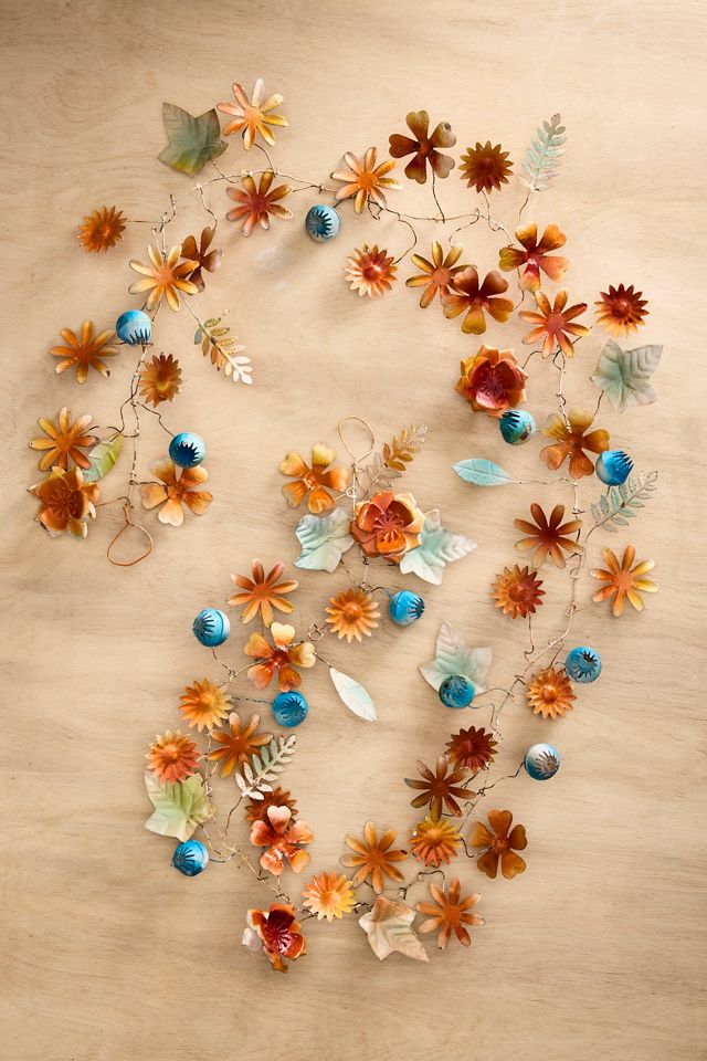 Sunset Floral Iron Garland #2