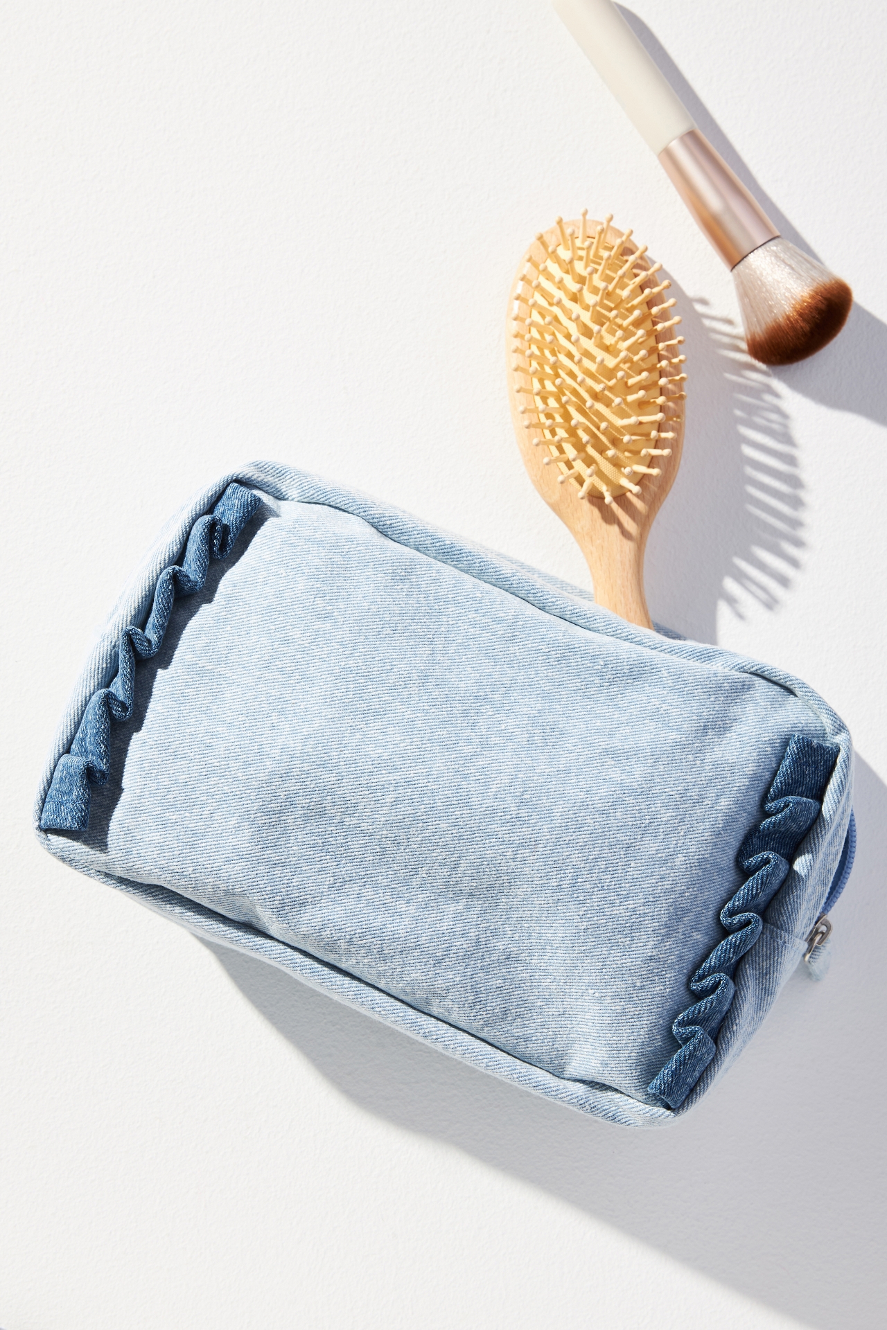 Denim Cosmetic Bag