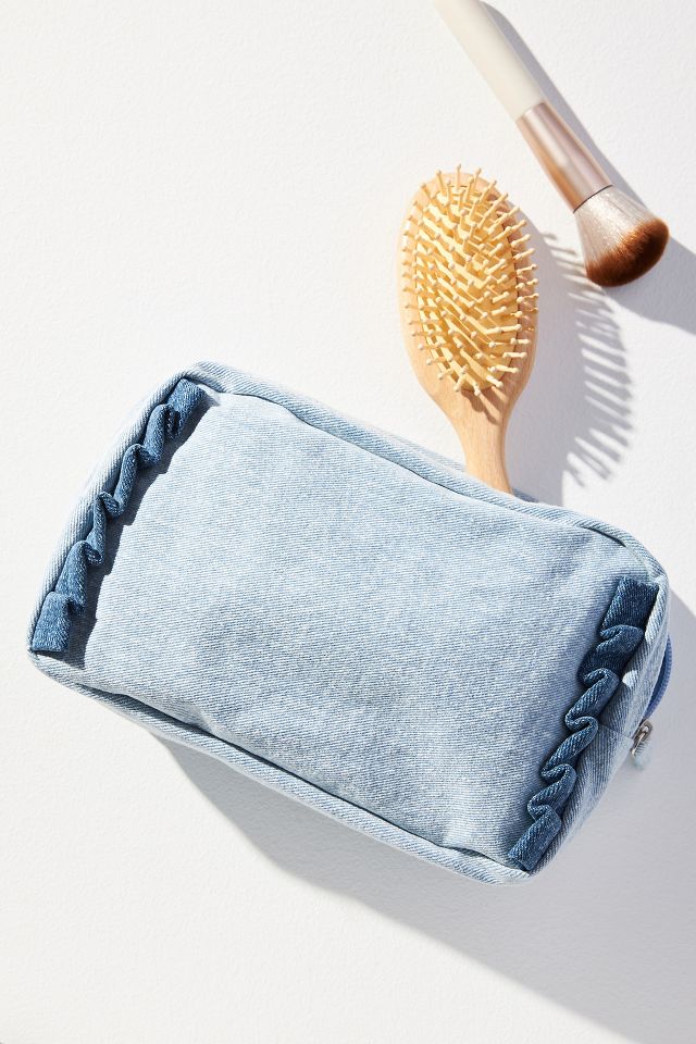Denim Cosmetic Bag Anthropologie