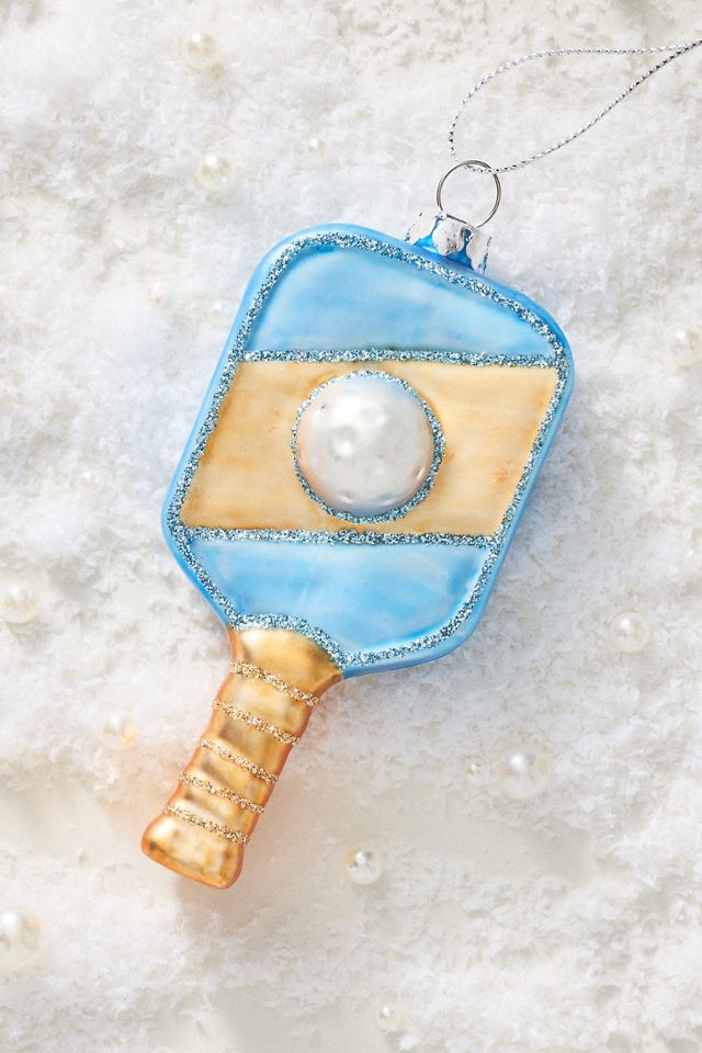 Pickleball Glass Ornament #1