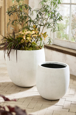 Terrain Fiber Rounded Egg Planter