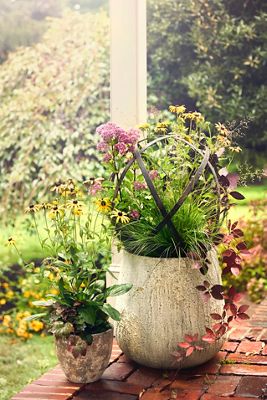 Barnacle Fiber Concrete Tall Droplet Planter
