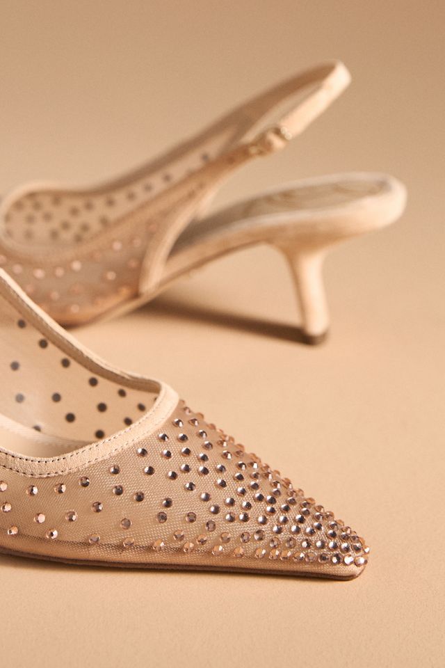 Sam Edelman Bianka Mesh Dot Slingback Heels #2