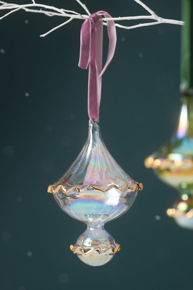 Ornamento a Sfera in Vetro Arricciato #1