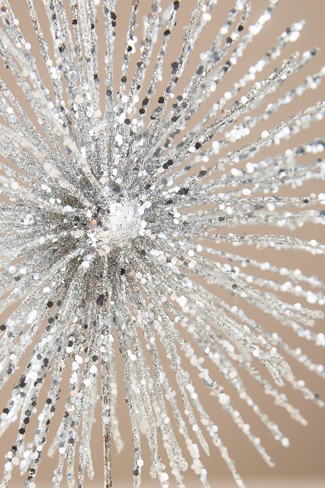 Silver Starburst Tree Topper #1