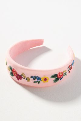 Shop Rifle Paper Co Climbing Roses Headband In Pink