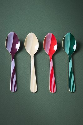 Shop Anthropologie Alexis Metal Teaspoons, Set Of 4