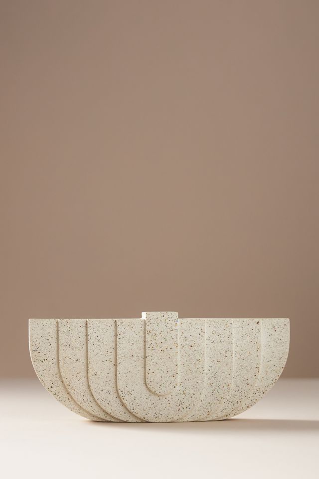 White Cement Menorah #1
