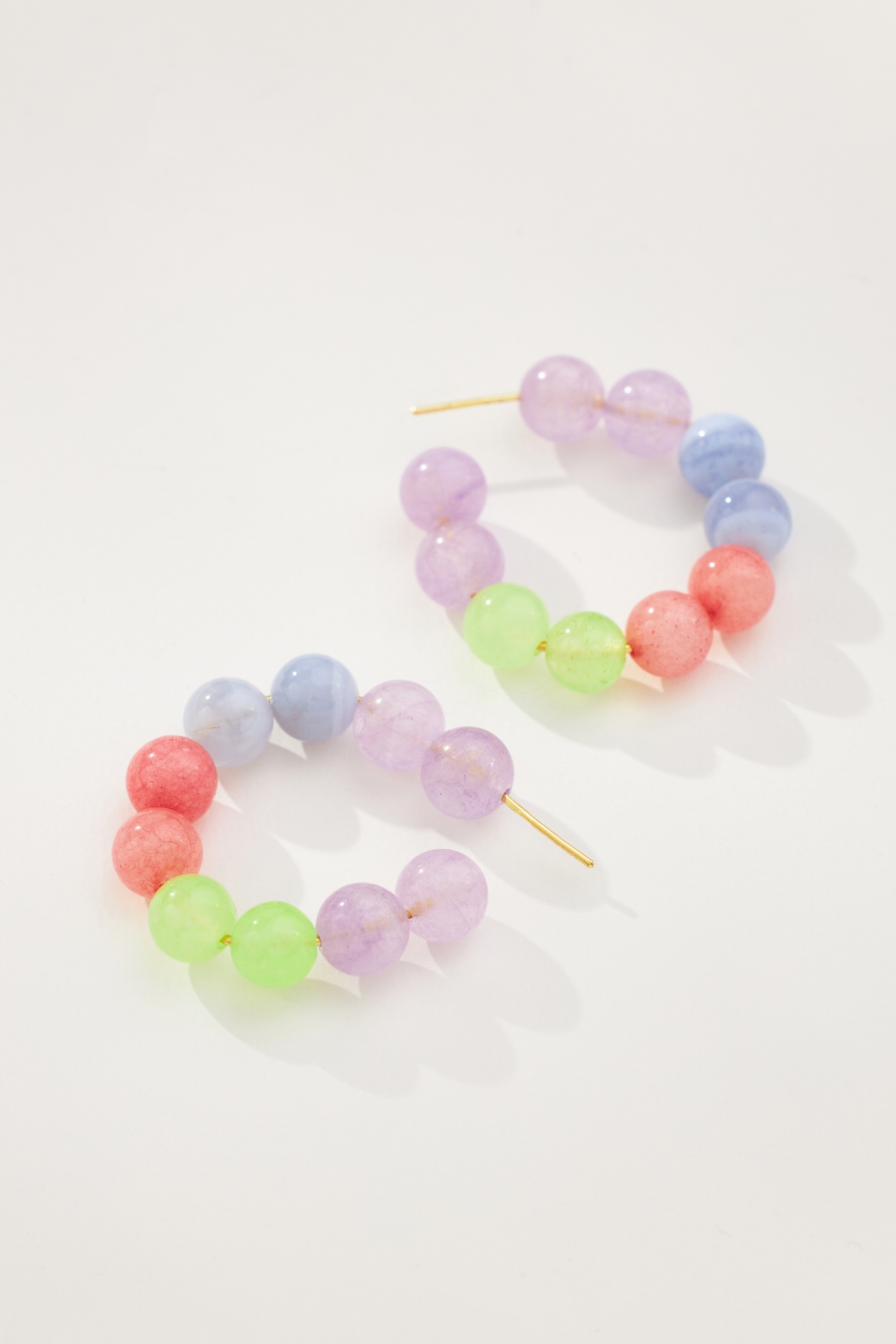 Anna + Nina Summertime Blues Hoop Earrings