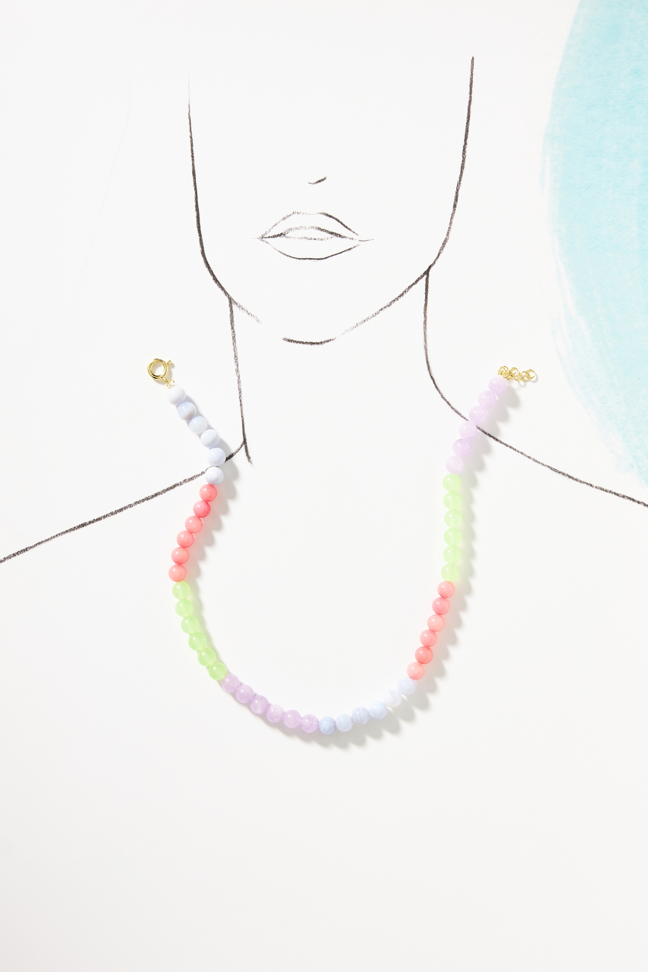 Anna + Nina Summertime Blues Necklace