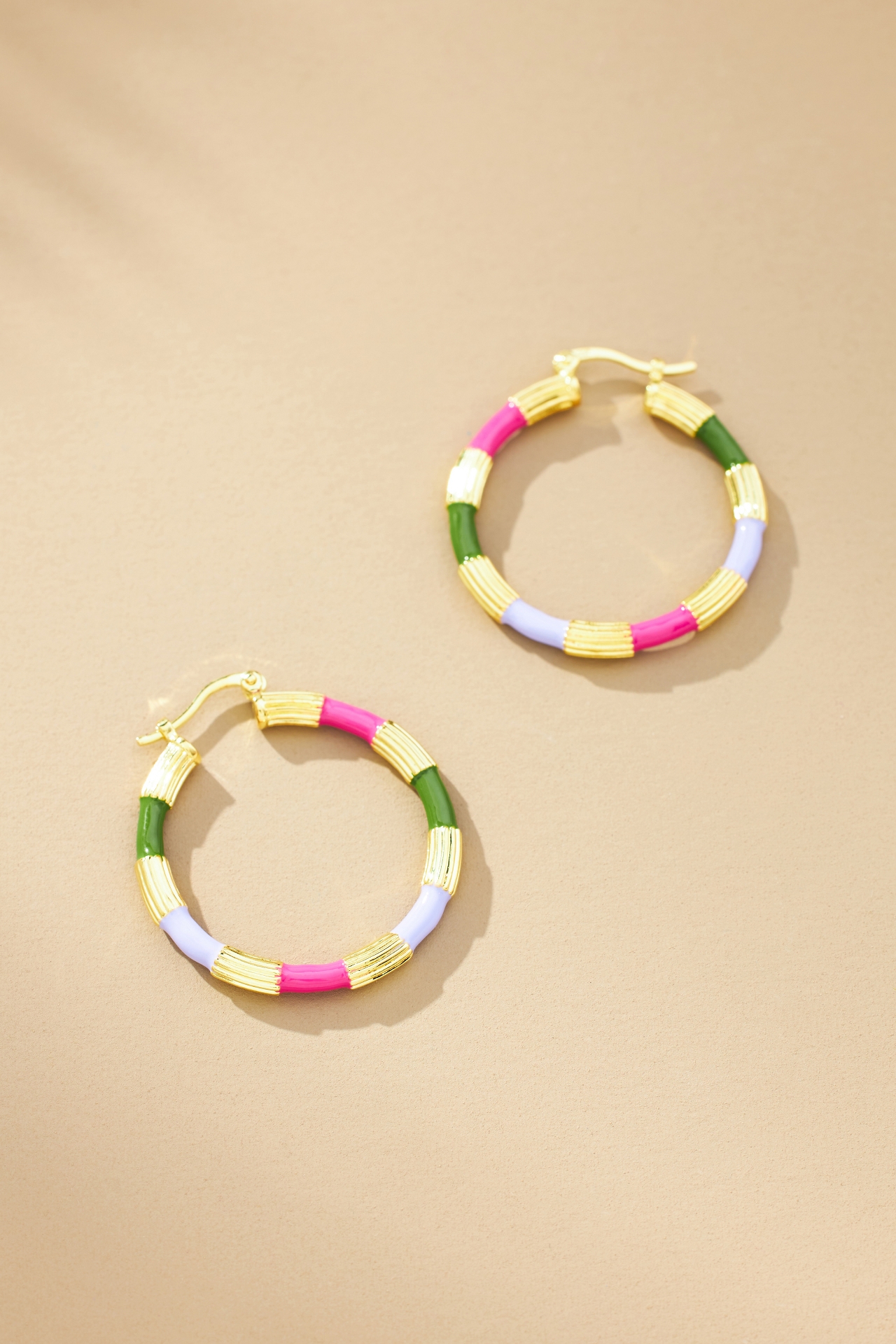 Anna + Nina Flower Child Hoop Earrings