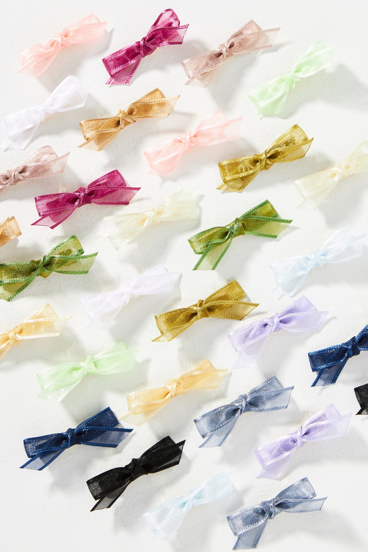 Baby Chiffon Bows, Set of 10