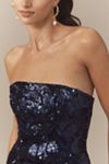 Helsi Leslie Strapless Sequin Mesh Midi Dress