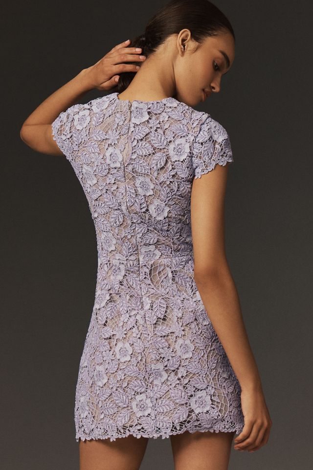 Helsi Paloma Cap-Sleeve Floral Crochet Lace Mini Dress #1