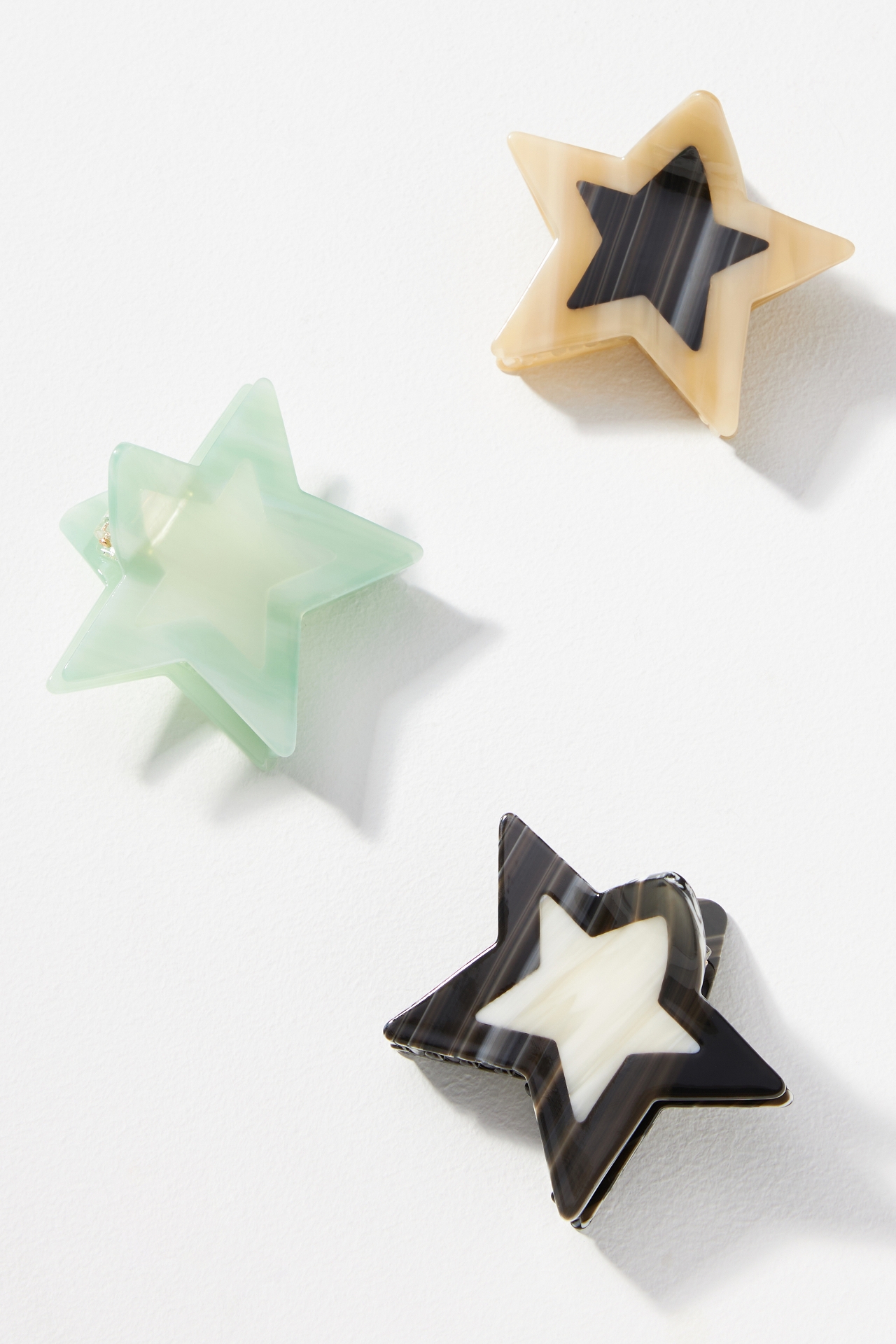 Star Hair Claw Clips, Set of 3