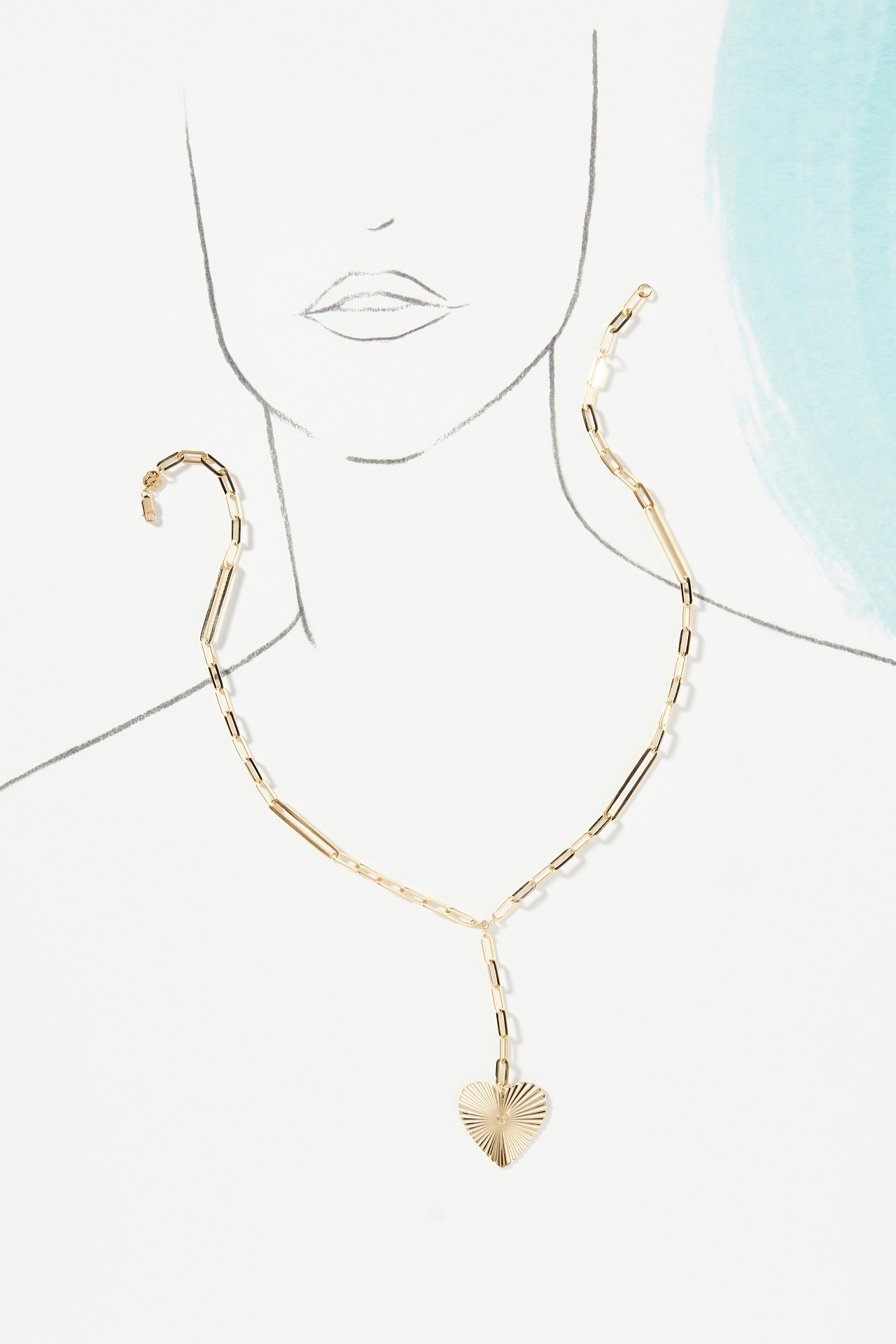 Jennifer Zeuner Sheldon Lariat Necklace