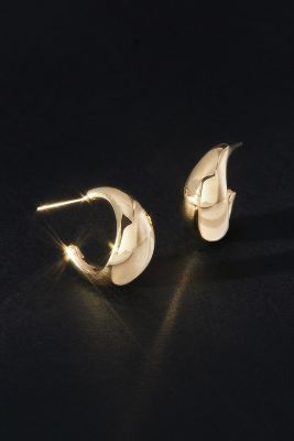Shop Jennifer Zeuner Jewelry Jennifer Zeuner Shira Hoop Earrings In Gold