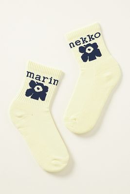 Marimekko Kioski Socks In Yellow