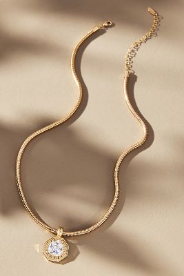Shop By Anthropologie Round Chain Pendant Necklace In Gold