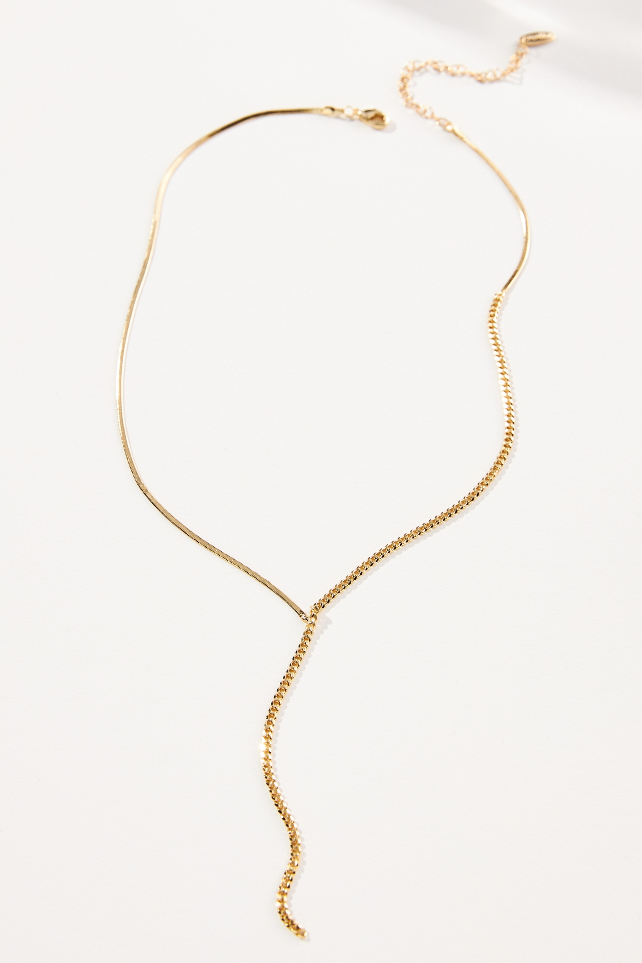 Asymmetrical Lariat Necklace