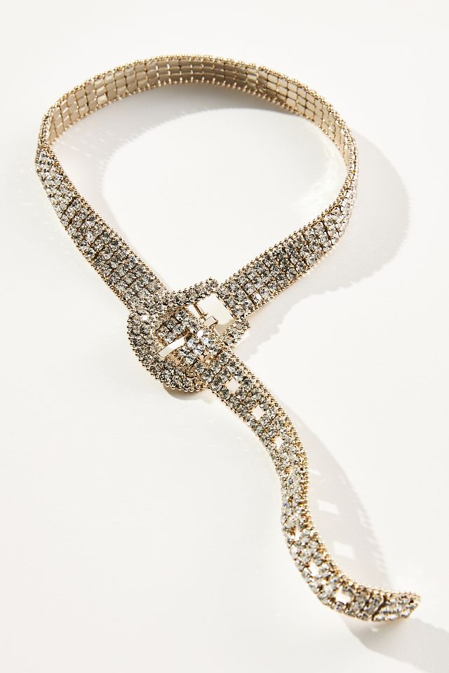 Crystal Belt Choker Necklace Anthropologie