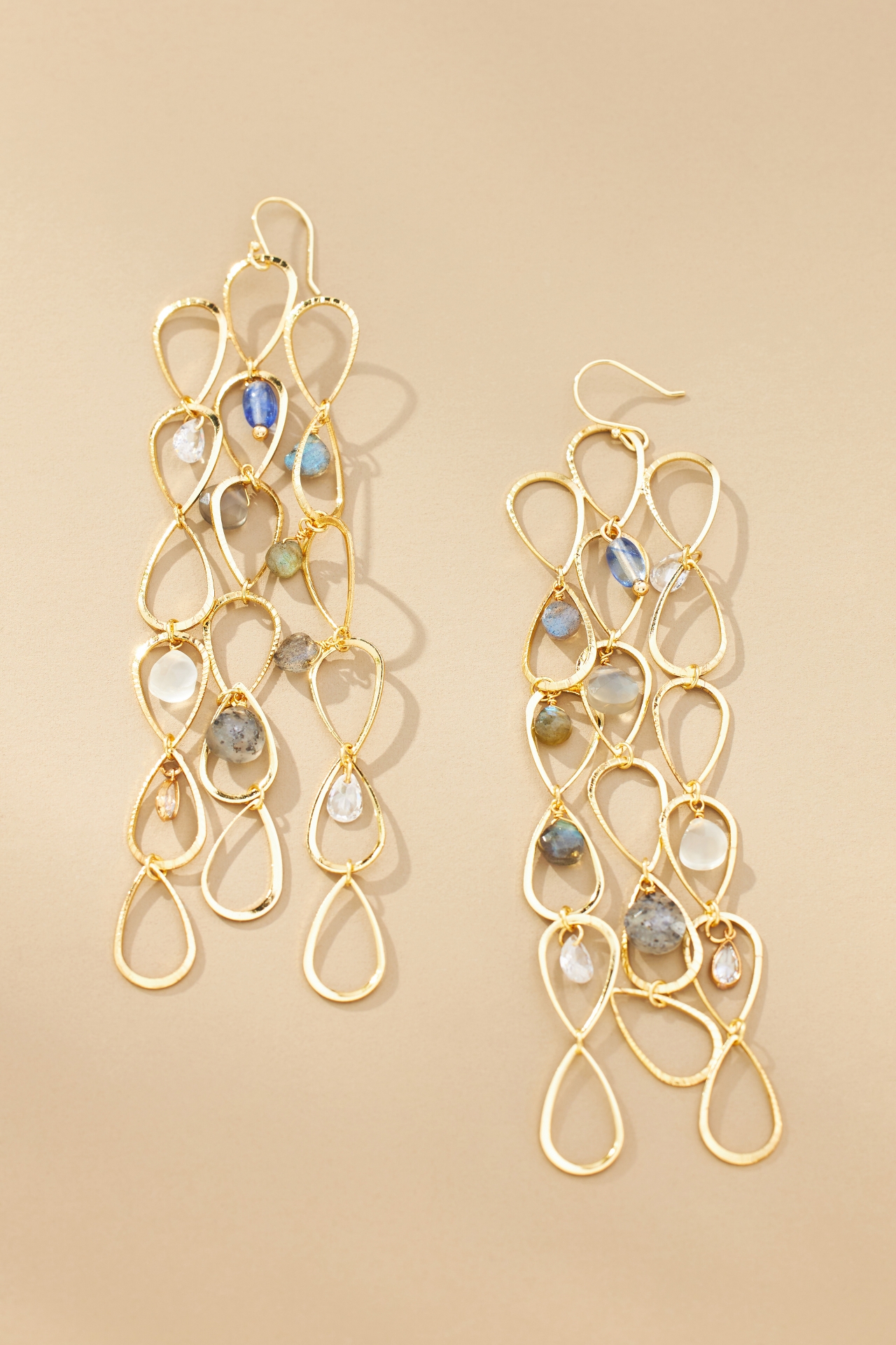 Stone Chandelier Drop Earrings