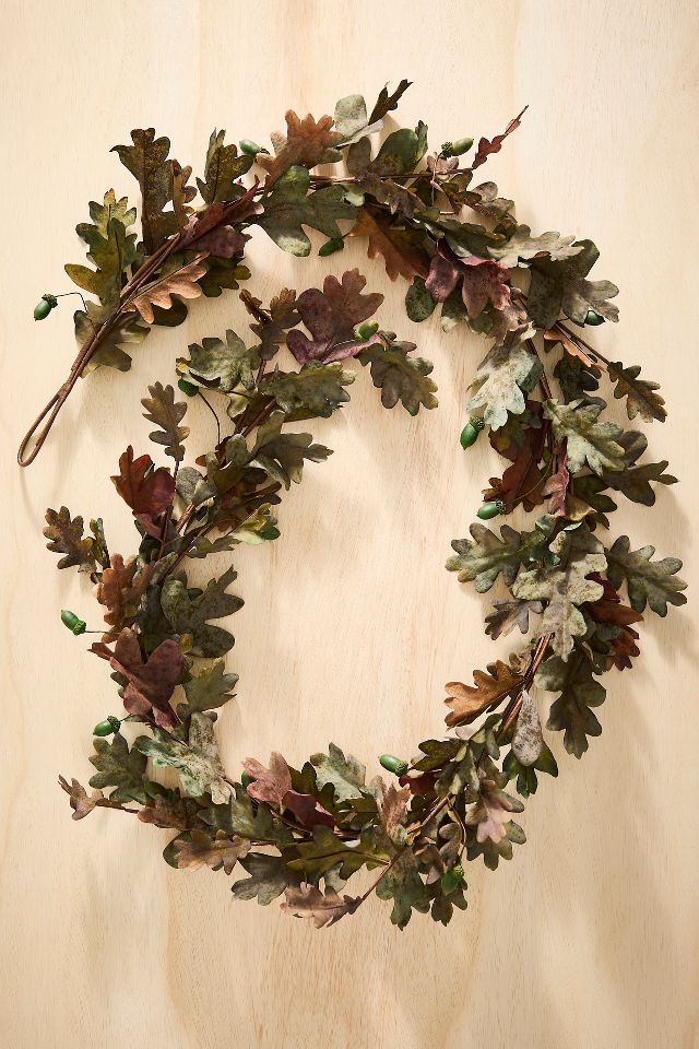 Faux Oak + Acorn Garland | Terrain