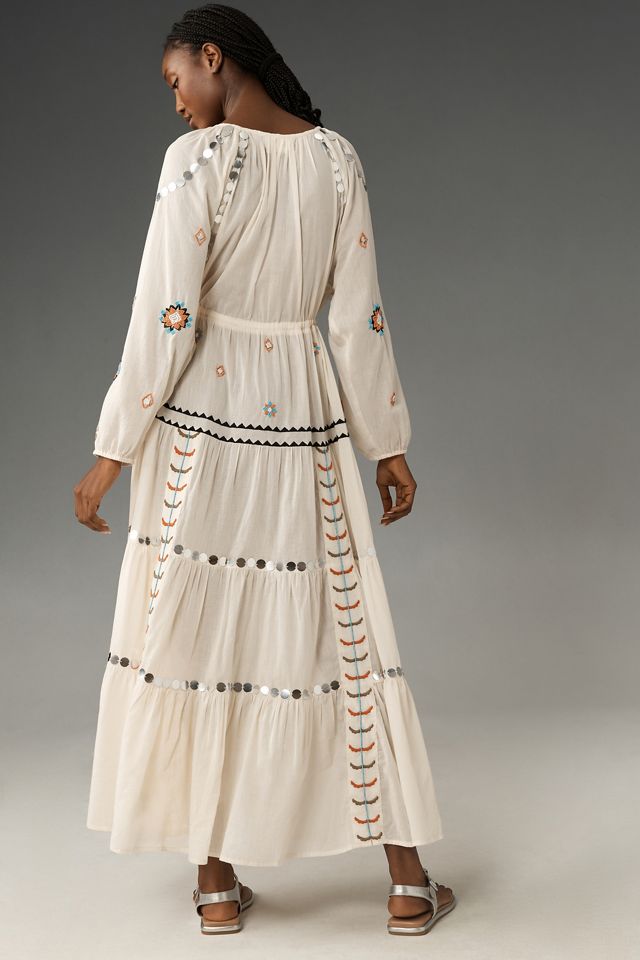 By Anthropologie Boho Embellished Kaftan #2