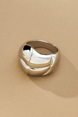 Shop By Anthropologie Layered Metal Ring In Silver