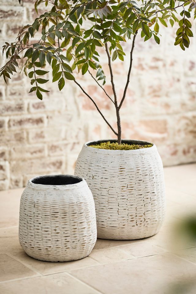 Bamboo + Fiber Jar Planter | Terrain