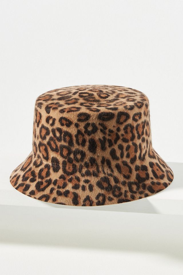 Wyeth Cheetah Felt Bucket Hat #1