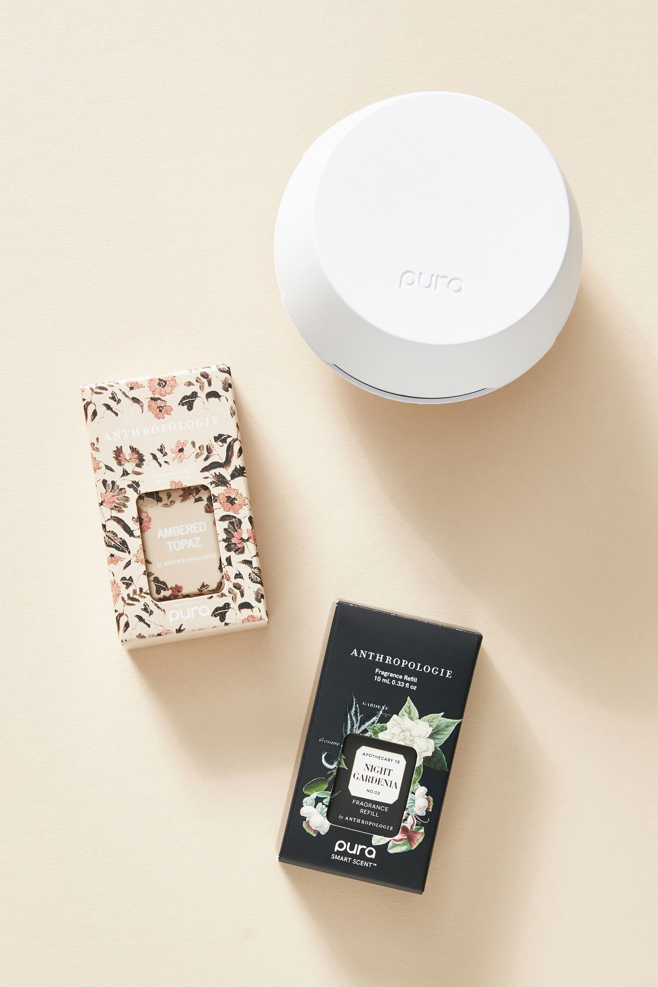 Pura x Anthropologie Diffuser Set: Night Gardenia & Ambered Topaz - Night Gardenia & Ambered Topaz, One Size