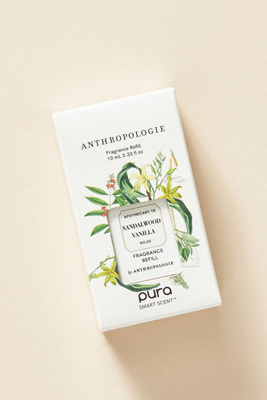 Pura X Anthropologie Sandalwood Vanilla Home Fragrance Oil Refill In White
