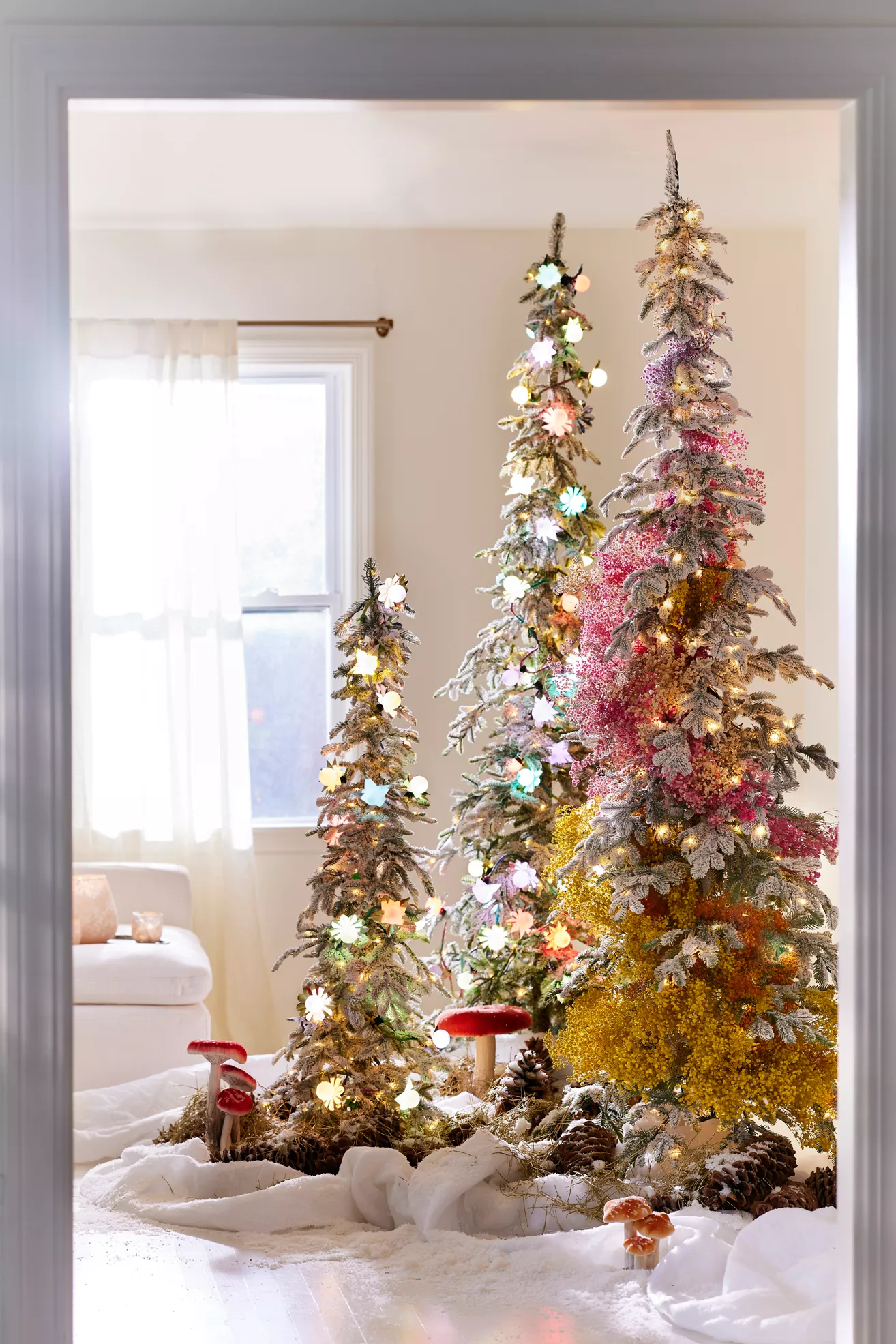 Terrain Artificial Flocked Pre-Lit Alpine Fir - thumbnail 5