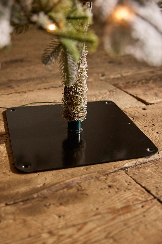 Faux Flocked Pre-Lit Alpine Fir #3