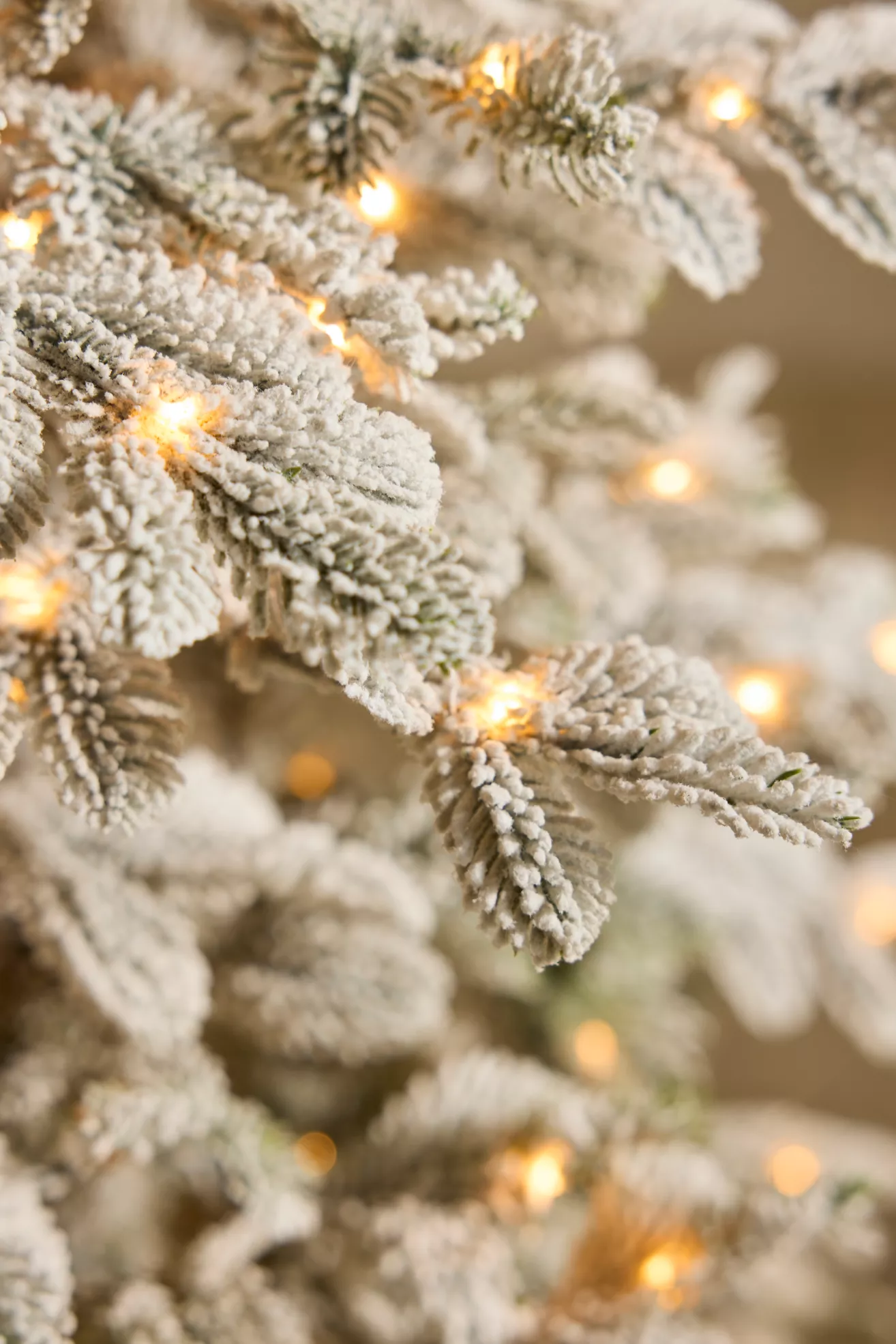 Terrain Artificial Flocked Pre-Lit Alpine Fir - thumbnail 4
