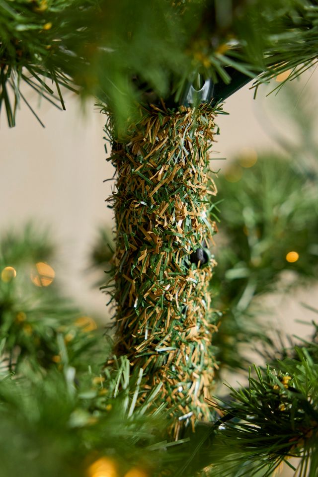 Faux Twinkling Pre-Lit Woodland Fir #5