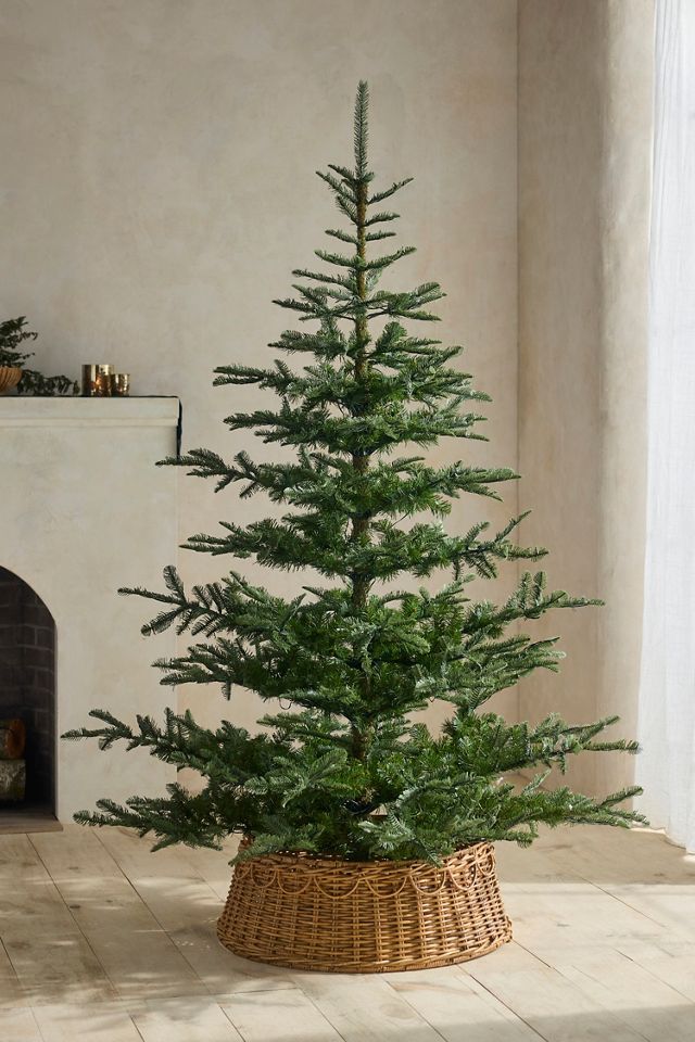 Faux Twinkling Pre-Lit Woodland Fir #3